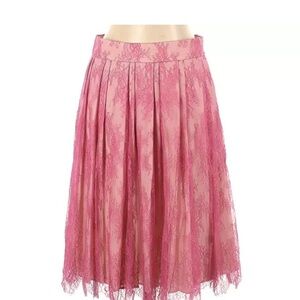 Elegant Pink Lace Skirt
